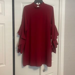 Gently used red red dress from apricot lane boutique